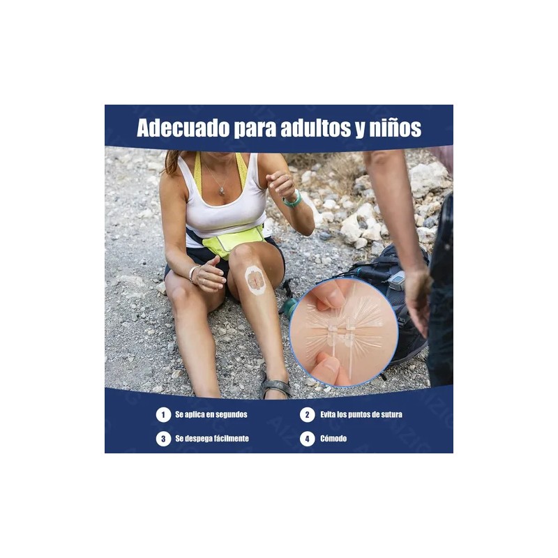 Tiras De Cierre Heridas De Emergencia,vendaje Puntada 4pcs
