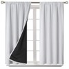 BGment Thermal Insulated 100% Blackout Curtains for Bedroom with Black
