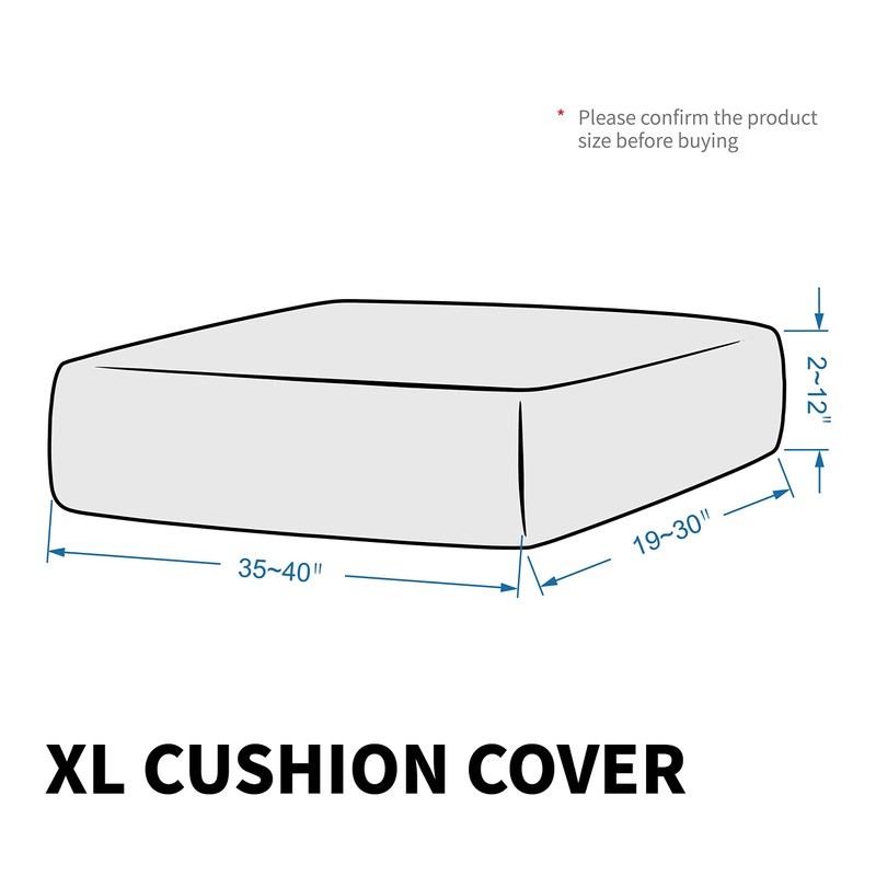 MAXIJIN Velvet Stretch Seat Cushion Covers Couch Cushion Cover for