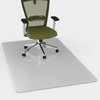 100pointONE Office Chair Mat for Carpets - Transparent Thick Floor
