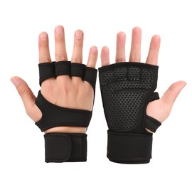 Weight Lifting Gloves Gym Gloves Non-Slip Training Fitness Gloves Wrist Support Padded Cycling Gloves for Men Workout, Cross Training,Pull Ups,Kettlebells, Deadlifts, Weightlifting Bodybuilding
