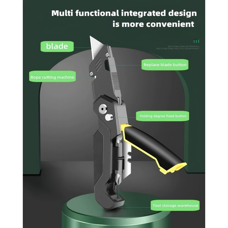 Multitool Utility Pocket Tool Folding Heavy Duty Carpet Cutter with