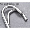 HONSHEN 12mm Heavy Duty Meat Hooks,10 inch Stainless Steel S-Hooks