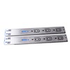 2PCS 14 Inch Push to Open Drawer Slides Stainless Steel