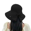 MMOOVV Women's Sun Hat with Large Bow, Elegant Hat with