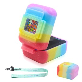 Silicone Cover Case for Bitzee Interactive Toy Digital Pet, Silicone Protective Case for Bitzee Virtual Electronic Pets, Digital Pet Case Accessories for Bitzee with Lanyard (Case Only)