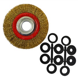 Steel Wire Wheel 150mm with Brush Adapters 6" and 8" Bench Grinders SIL288