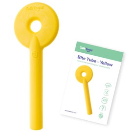 TalkTools - Tubo de mordedura para motor oral, herramienta de masticación para fuerza de mandíbula y habilidades de masticación, terapia del habla y alimentación para niños y adultos, color amarillo