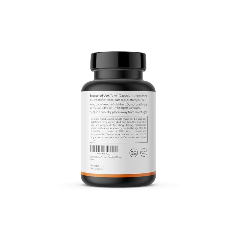 Yelixir Nutrition Curcumin 95% Extract 120 Capsules with High Strength