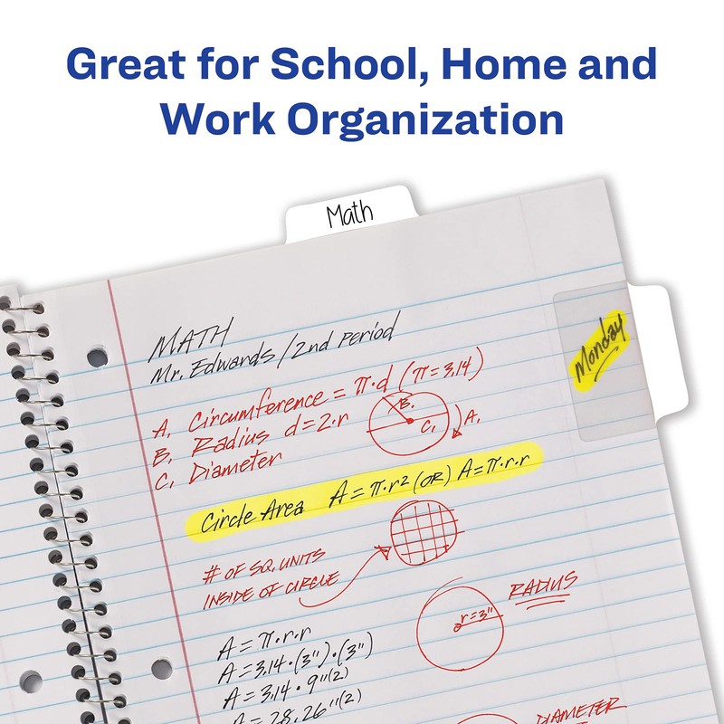 Multi-Use Tabs, 2" x 1-1/2", White, 3 Stacks, 24 Tabs/PK