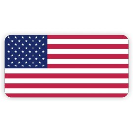 Unbranded/Generic 3pcs Mini 1x2-inch American Flag Vinyl Hardhat Stickers Decals USA America