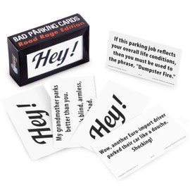 Super Hilarious, Crude Bad Parking Cards 50 Pack. Prank Idiot Parkers and Get the Satisfaction of Revenge With Funny NSFW Novelty Notices. Gag Note Cards Make Great Xmas Stocking Stuffers for Ages 18+