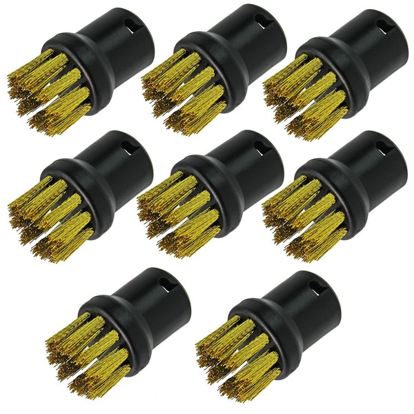 SPARES2GO Brass Wire Brush Nozzles for Karcher Steam Cleaner (Pack