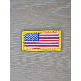 Unbranded MINI US AMERICAN FLAG MILITARY ARMY FULL COLOR TACTICAL HOOK PATCH 1 X 2"