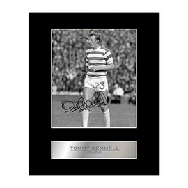 Iconic pics Tommy Gemmell Signed Mounted Photo Display Celtic FC