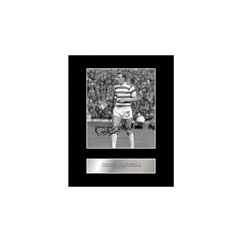 Iconic pics Tommy Gemmell Signed Mounted Photo Display Celtic FC