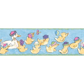 DUCKS - Girls Bedroom / Bathroom Wall Paper Border
