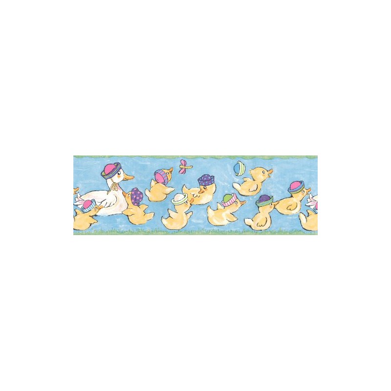 DUCKS - Girls Bedroom / Bathroom Wall Paper Border