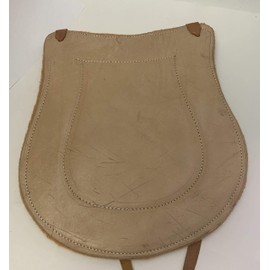 Horse Saddle Seat Cushion, Charro Saddle Leather Seat Cushion, Asiento para Montura (Natural)