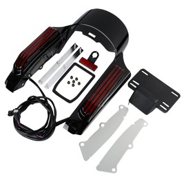 TCMT Rear Fender Fascia w/LED Brake Running Turn Signals Lights Kit Fits For Harley Touring Road King Road Glide Street Glide Electra Glide Ultra Limited 2014-2023