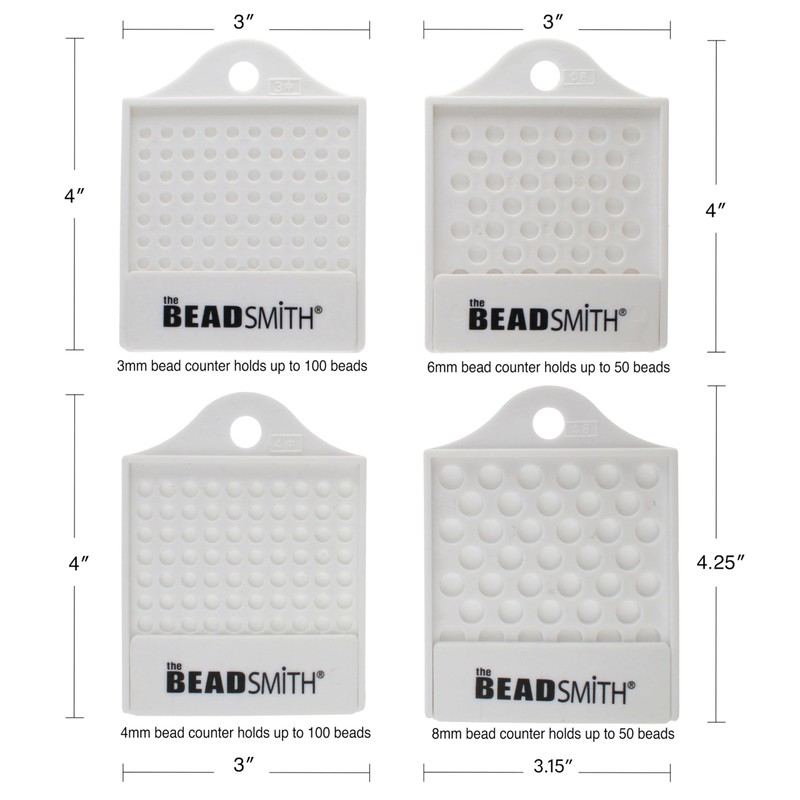 The Beadsmith Bead Counter Set – 4 Trays in Assorted