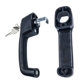 LAUUEXOP Front Door Latch Handle with Bezel 7109662 Compatible for Bobcat Skid Steer Loader 753 763 873 150 S160 S100 S150 S175 S185 S205 S220 S250 S300 S330 S740 T110 T140 T160 T180 T250 T300