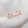 [Handmade Nail Tips] Butterfly Pearl Nails - Short Ballerina /