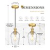 Audickic Gold Pendant Lights Kitchen Island, Modern Hanging Lights Fixtures