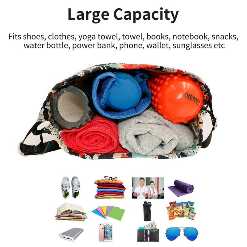 Risefit - Bolsa impermeable con cordón, bolsa de gimnasio, mochila