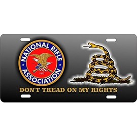 ATD Design LLC Novelty License Plate NRA Don't Tread on My Rights