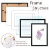 Baoee Picture Frame A4 Black Sturdy MDF Wood Frame Shatterproof