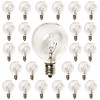 30 Pack of G40 Replacement Bulbs, 5 Watt G40 Globe
