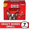 TRIJIGIT Gravy Bones Dog Treats with 4 Savory Meat Flavors