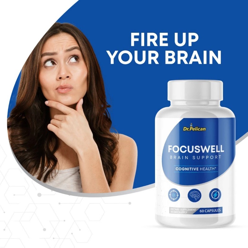 Pelican Vitamins FocusWell - Brain Support- 60 Capsules