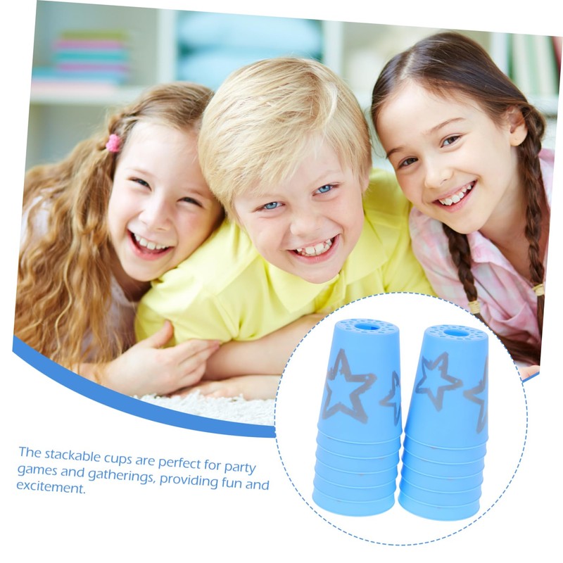 SUPVOX 12pcs Stackable Speed Stacking Cups Set Fun Game for