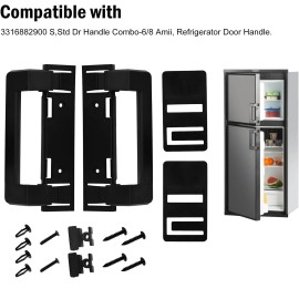SAVYSPEDY Rv Refrigerator Door Handle fits for S, Std Dr Handle Combo-6/8 Amii  3316882900