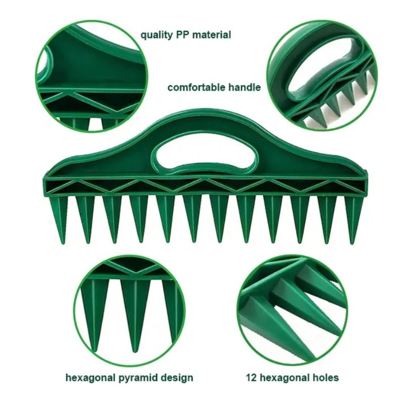 TQDXZA 12-Hole Seed Planter Tool for Raised Beds & Pots