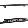 ZR2 License Plate Frame Cover Holder ForChevy ZR2, Carbon Fiber,