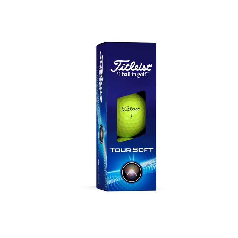 Titleist Tour Soft Golf Balls, Yellow (One Dozen)