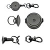 2 PCS Retractable Badge Reels for ID Card Holder. Metal