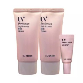 The Som [더샘] 유브이 퍼펙션 세이프 베리어 선 크림 기획세트 50mlx2개+15mlx1개 [The Some] UV Perfection Safe Barrier Sun Cream Set 50ml x 2 + 15ml x 1