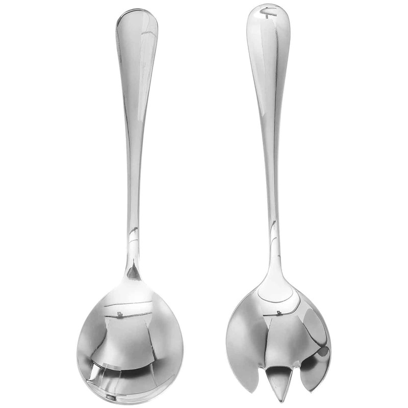 Pack of 2 Salad Servers, Stainless Steel Salad Serving Set,