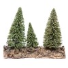 Holyart Three Pine on Rock for DIY Nativity Scene