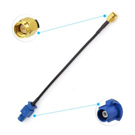 Eightwood GPS Antenne Adapter Fakra C auf SMA Stecker Pigtail Kabel RG174 15cm 6inch 2 Stück für Auto DVR GPS Modul Tracking Antenne GPS Navigation System GPS Receivers MEHRWEG