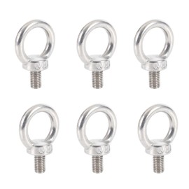 6Pcs Eye Bolts, M8 Eye Bolt,Eye Bolts Heavy Duty for Living Lifting and Various Engineering Lifting Equipment