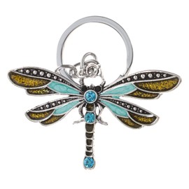 GALPADA Dragonfly Keychain Rustic Dragonfly Men Wallets Metal Key Chains Hummingbird Keychain Man Purse Girl Car Accessories Car Accessories for Men Charm Diamond Miss Zinc Alloy
