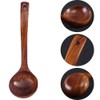 2 Packs Bamboo Wooden Spoons Set Long Handle Spoon Old