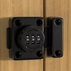 Password Lever Door Lock (Black) - Gate/Door Latch Locking Mechanism