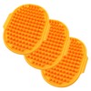 Tiardey 3pcs Pet Grooming Shampoo Brush,Soothing Massage Rubber Bristles Curry