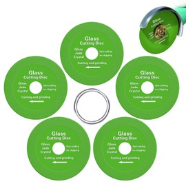 Flat Angle Grinder Blades – 4 Inch Glass Cutting Disc for Angle Grinder,Diamond Blade with Glass,Marble,Ceramic,Jade,Stone & Glass Bricks